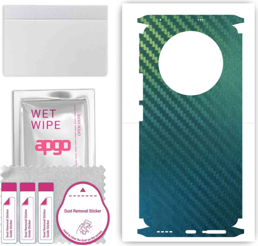 apgo Rückseite + Seiten Schutzfolie, Skin, kompatibel mit Realme 11 Pro+ Plus, Hinten Displayschutzfolie aus Vinylfolie, kratzfest, einfache Monta...
