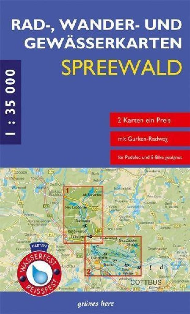 Spreewald 1 : 35 000 Rad-, Wander- und Gewässerkarten-Set Produktbild 