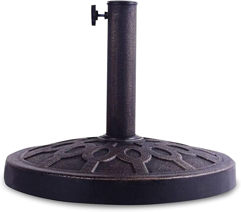 Sonnenschirmstaender, Schirmstaender aus Kunstharz, Balkonschirmstaender für 38/48 mm Schirmstangen, Schirmhalter für Sonnenschirm Strandschirm M...