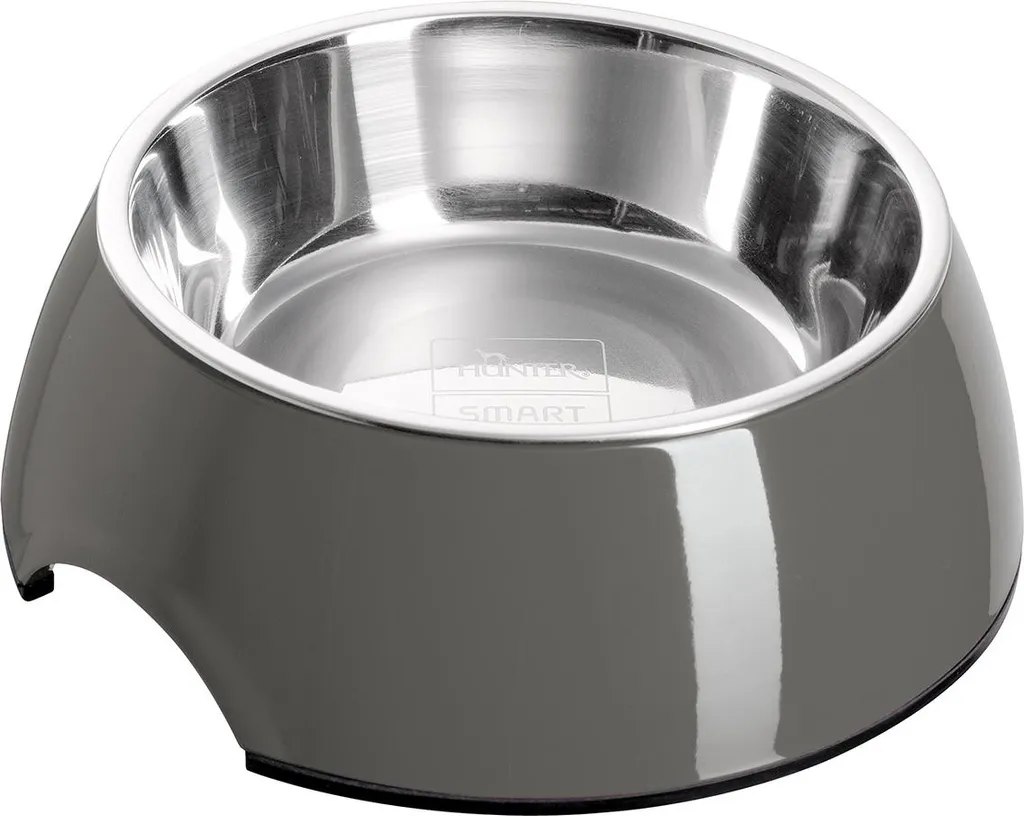 Écuelle antidérapante Hunter grise 700ml - Finies les gamelles bruyantes