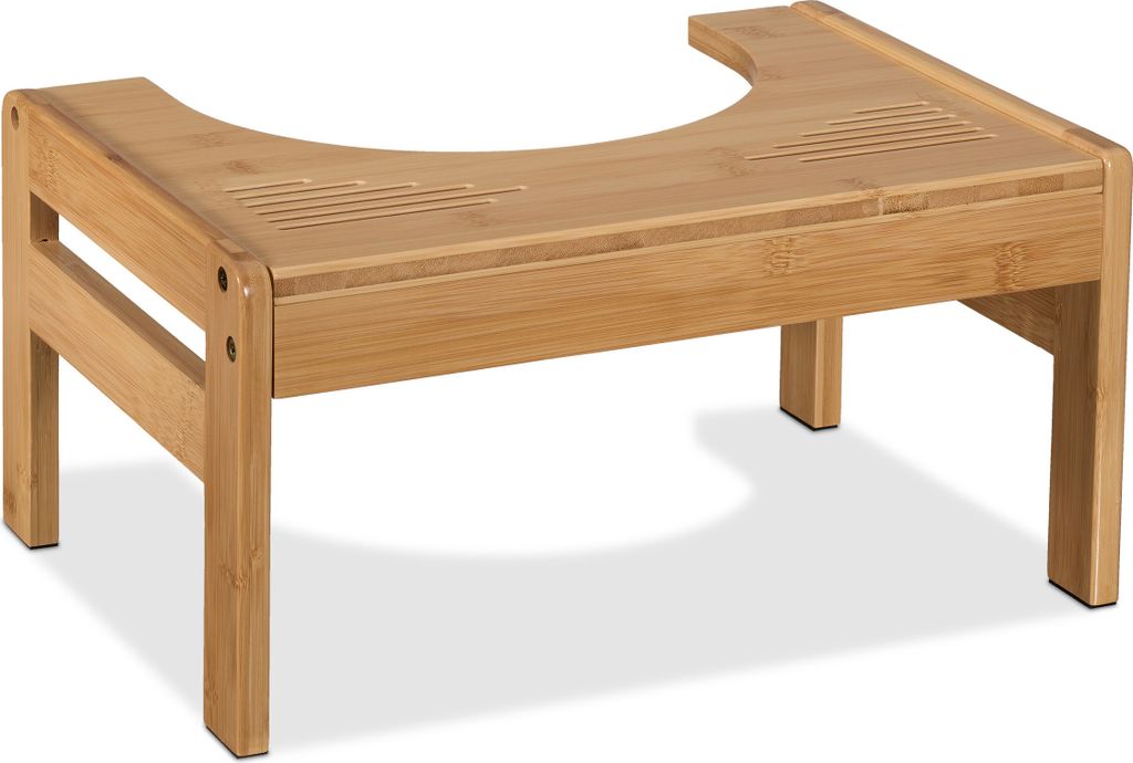 Tabouret de toilettes Relaxdays, aide à la défécation, Image du produit 