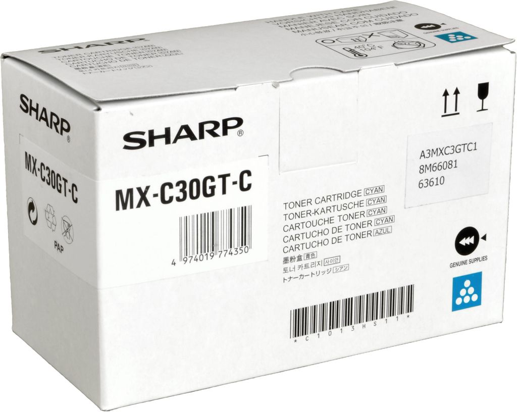 Sharp MXC30GTC, 6000 Seiten, Cyan, 1 Stück(e) Produktbild 
