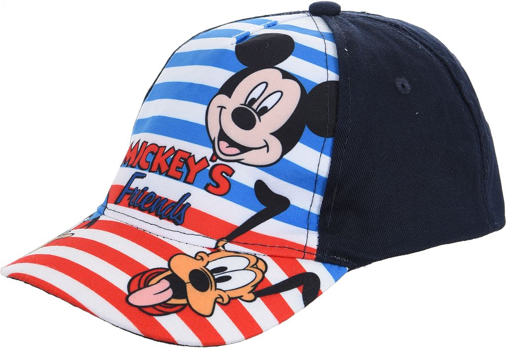 Mickey Mouse und Freunde Jungen Kappe Cap Mütze Hut Schirmmütze , Farbe:Rot, Größe:48