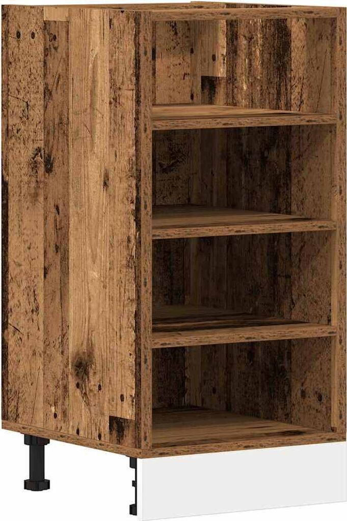 vidaXL Unterschrank Riga Altholz-Optik 40x44,5x81,5 cm Holzwerkstoff