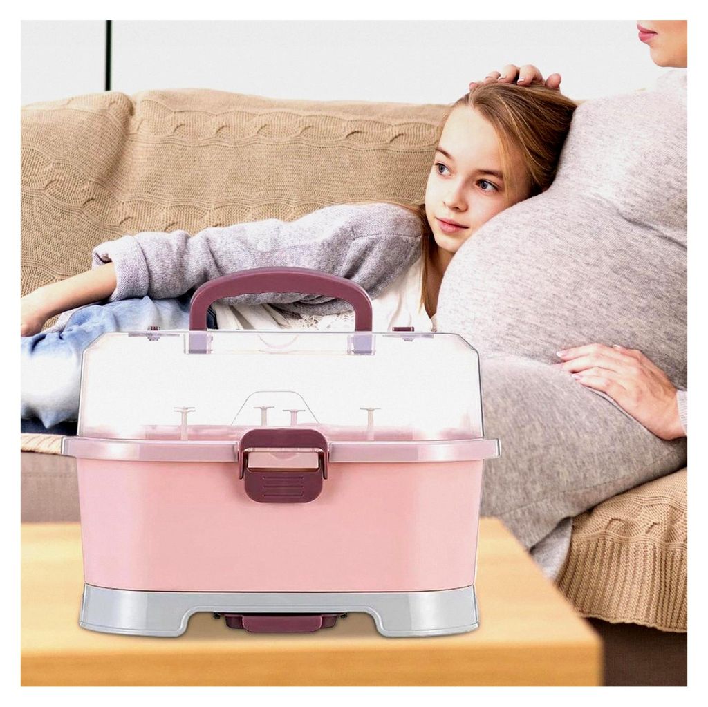 Organizer für Babyflaschen, Staubdichter Aufbewahrung für Babyartikel - Aufbewahrungslösungen für die Fütterung von Kleinkindern - Pflegekühl...