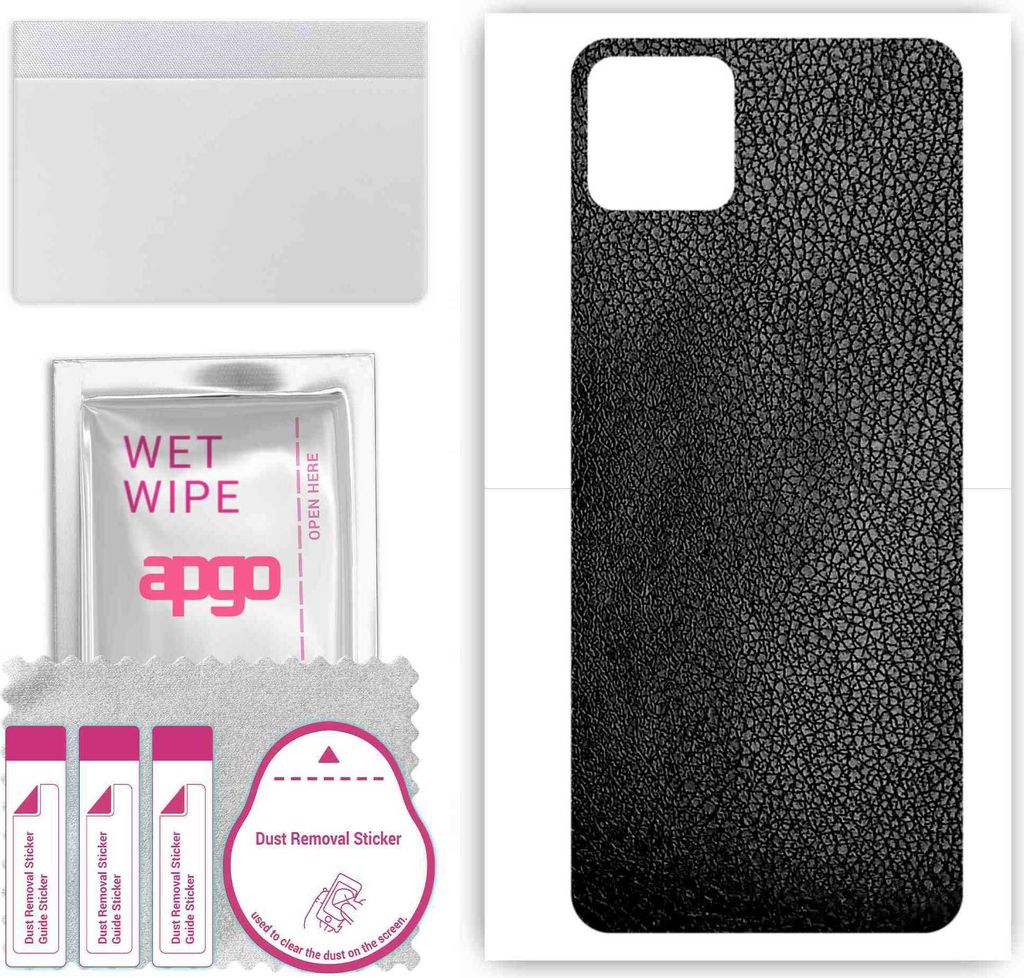 apgo Rückseite Schutzfolie, Skin, kompatibel mit Honor Play 20a, Hinten Displayschutzfolie aus Vinylfolie, kratzfest, einfache Montage - Schwarzes...