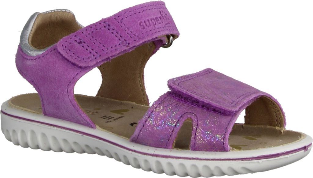 Superfit Sparkle 6090048500, Lila/Silber, Mädchen, Sandale, Mittlere Weite, NEU - Kinderschuhe Teens Mädchen Gr. 25 - 42, Mehrfarbig, leder (effe...