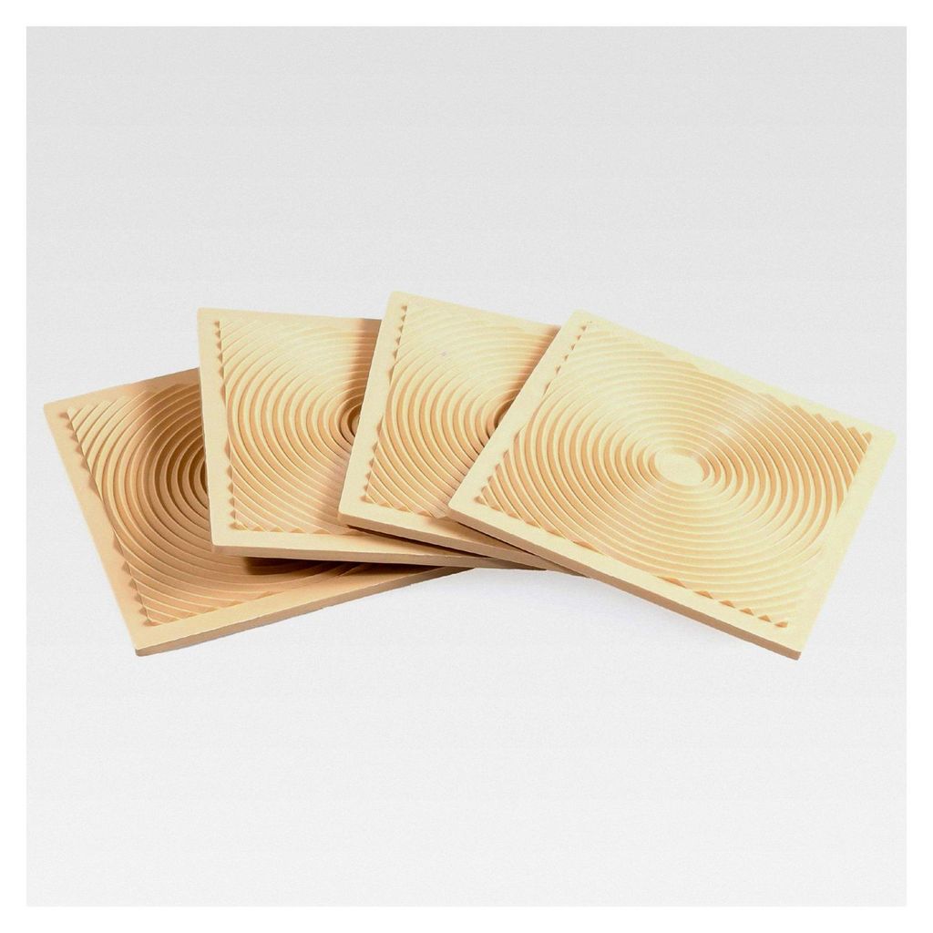 Anti-Rutsch- und Anti-Kratzer-Pads für Holzböden, beige, 4 Stück, stapelbar