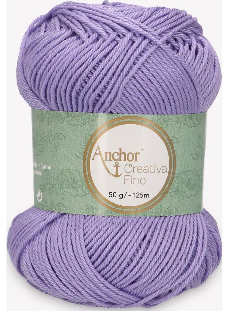Anchor Creativa Fino – Baumwollgarn 100 % für Häkeln & Stricken (color 00108)
