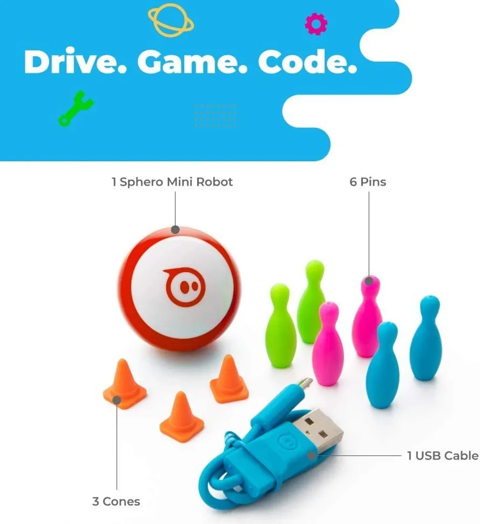 Robot éducatif Sphero Mini rouge : initier vos enfants au code sans ennui - 11