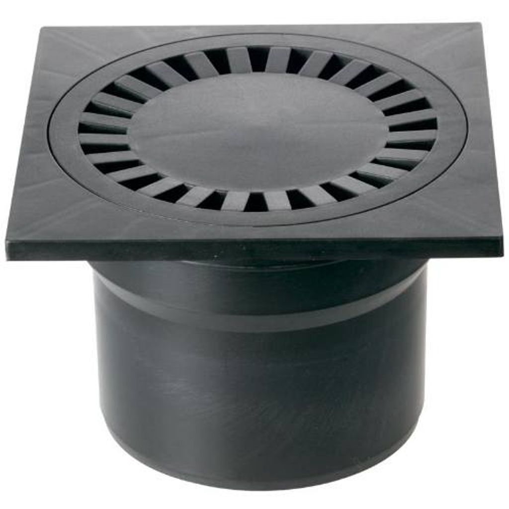 Spodní podlahový přívod D 110 mm, černý, ENPRO Obrázek produktu 