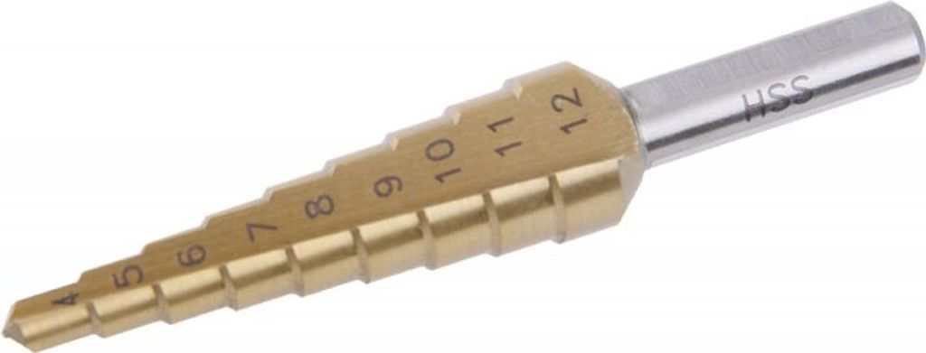 FESTA - Stufen – Bohrer HSS 4-12mm, 8st. TiN