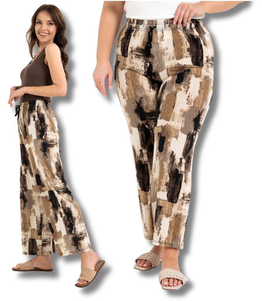 Moraj | Broek - Maat L - Damesbroek met print - Zomerbroek Productafbeelding 