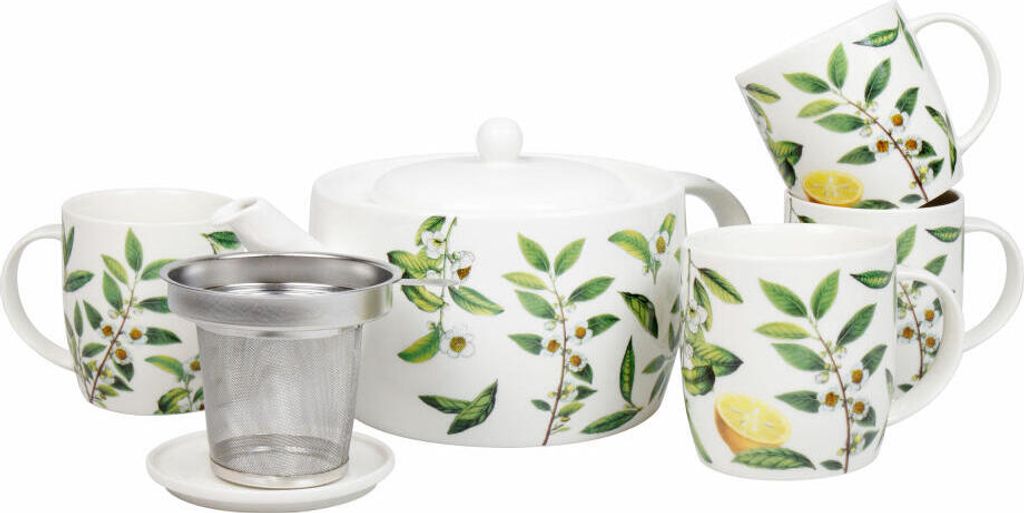 Könitz Tee-Set 6-tlg. My favourite Tea - Tea Time, New Bone China, Grün, 1400 ml, 11 5 000 2968