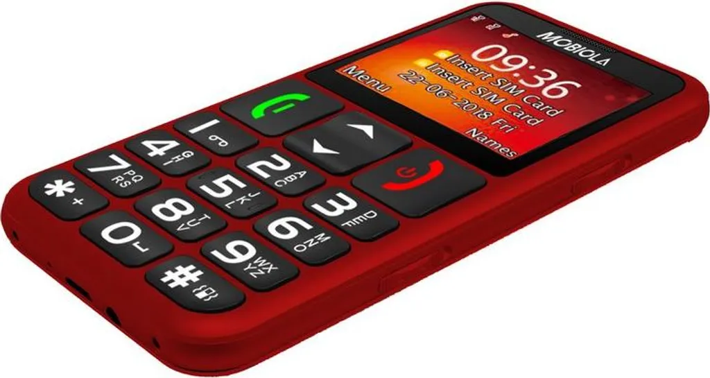 Téléphone Senior Simple d'Utilisation Mobiola MB700 Rouge Ergonomique - 5