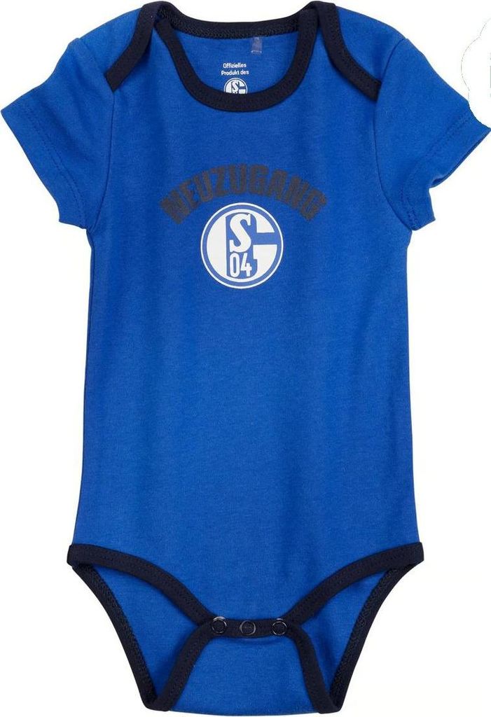 FC Schalke 04 S04 Body Baby Neuzugang blau Gr. 86/92