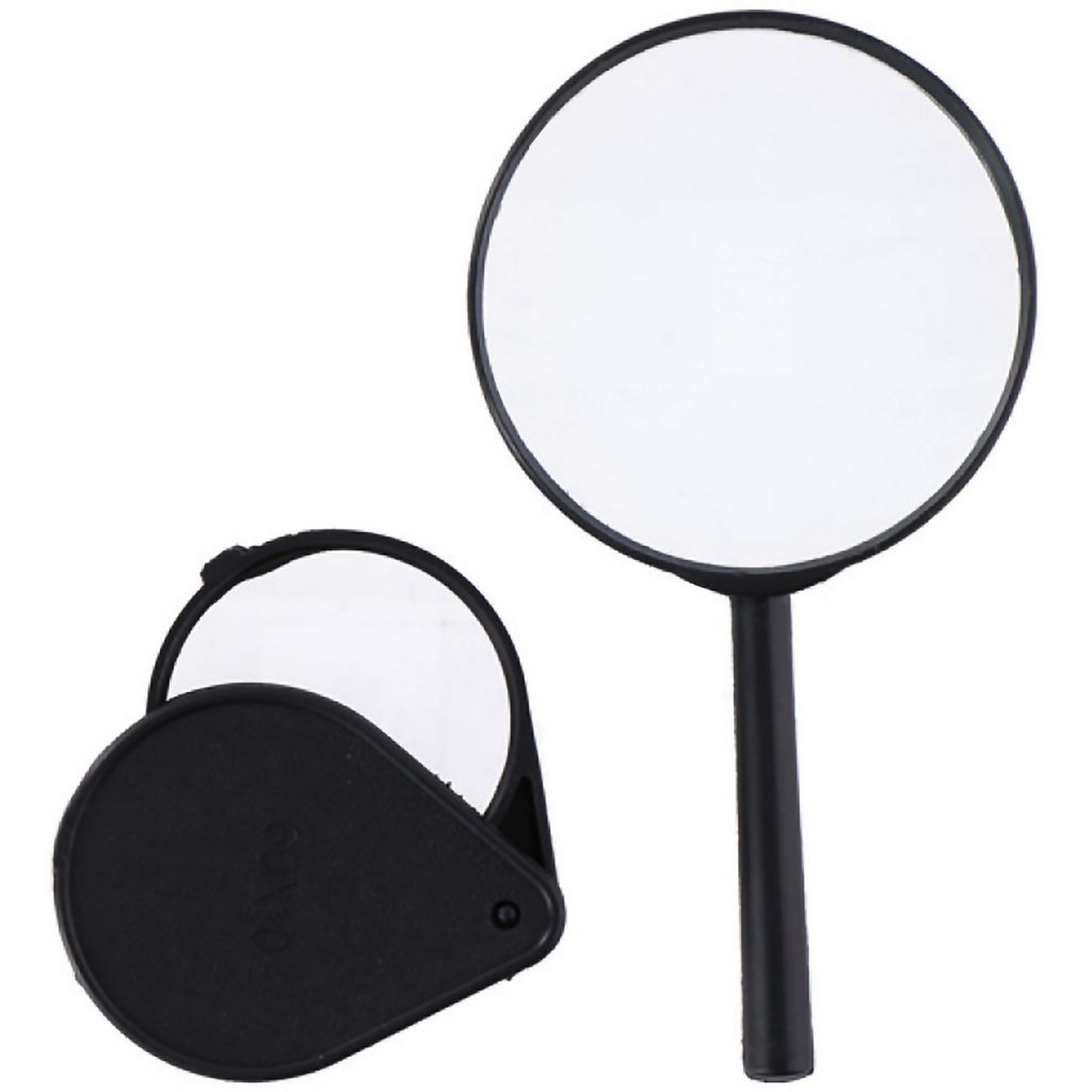 HANDLUPE + KLAPPLUPE Set 2-teilig Ø9/Ø6cm Vergrößerungsglas Produktbild 