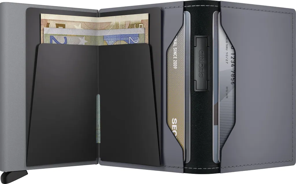 Porte-cartes Secrid Slimwallet Gris et Vert Acide avec Protection RFID NFC - 5
