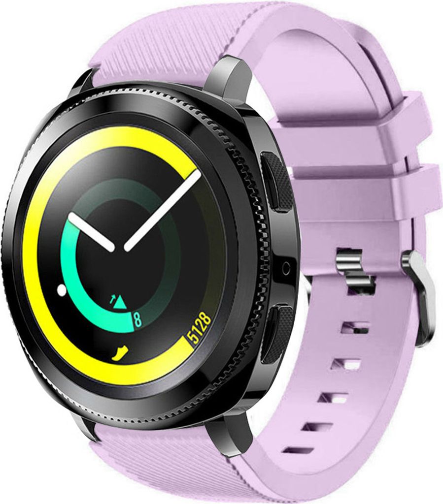 Strap-it Samsung Gear Sport Silikonarmband (Lila)