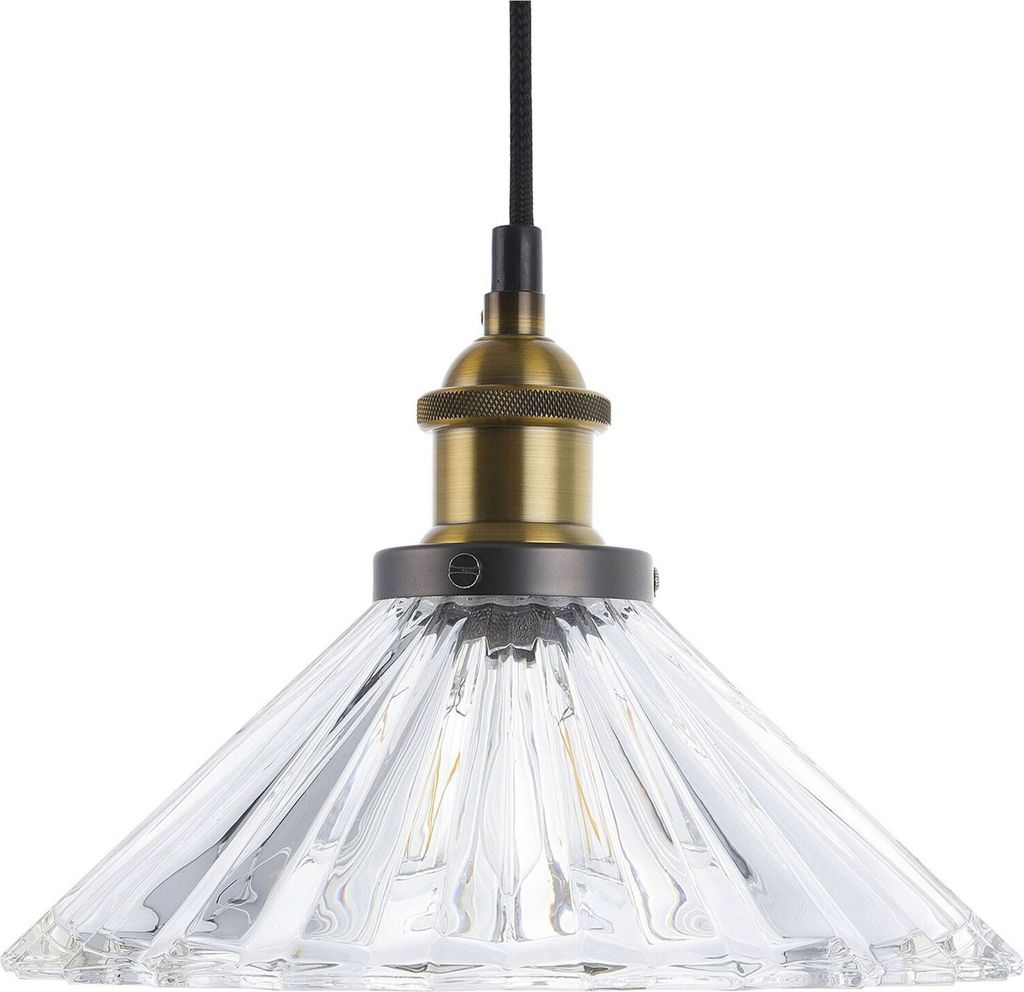 A close-up studio shot of a pendant light fixture.