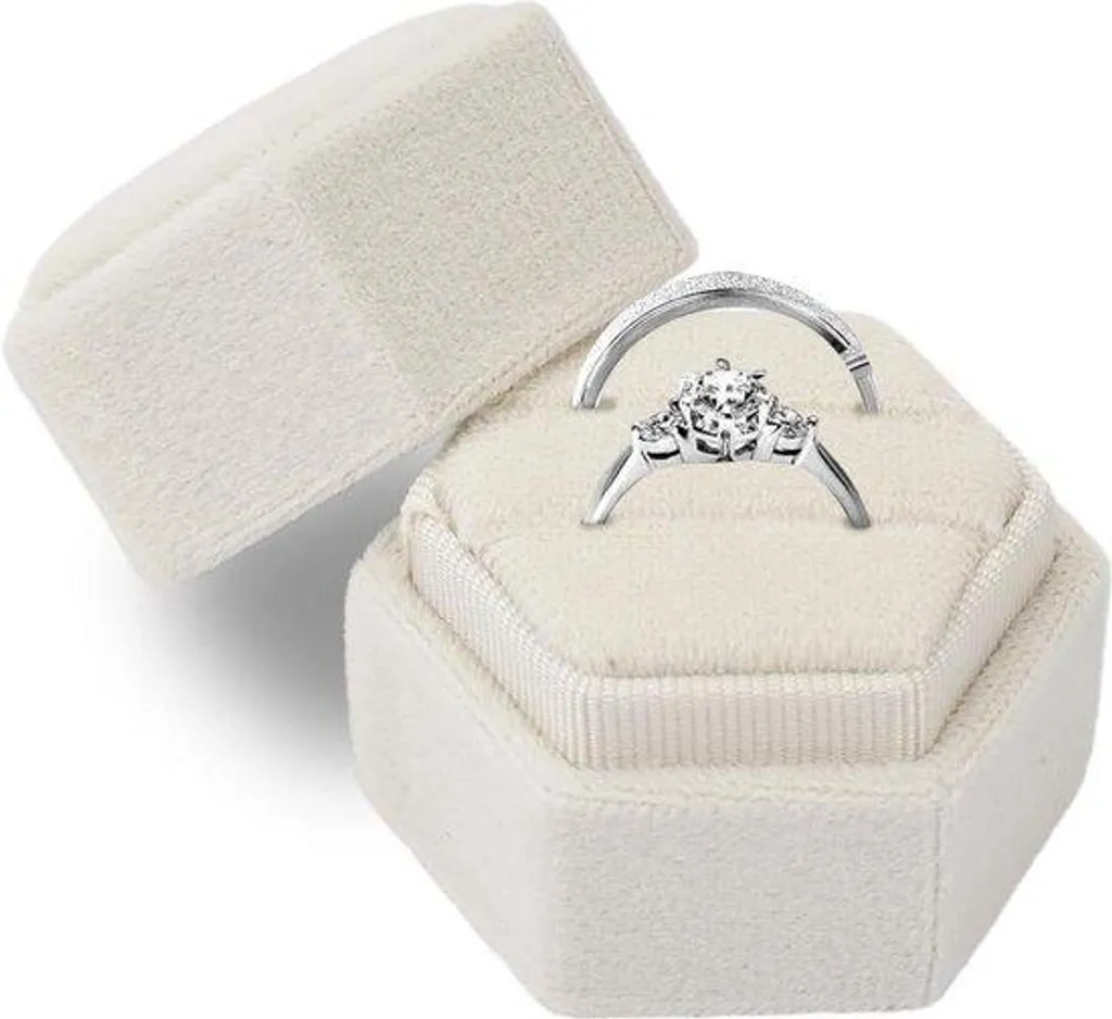 Porte-alliances double vintage pour cérémonie laïque et bohème