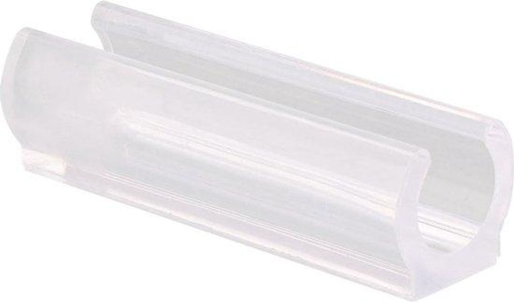 Kunststoff-Schiebeeinheit für Möbel - Durchlässige Kunststoffleitungen - Möbelumzugssystem - Transparenz - 50 x 12/13 x 11/15 mm - Durchsichtig...