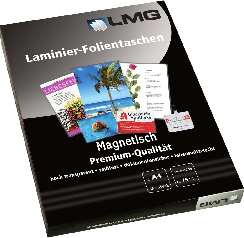 Offerta LMG LMGA4-75-MP 3 Fogli Plastifica Magnetica A4 Lucidi