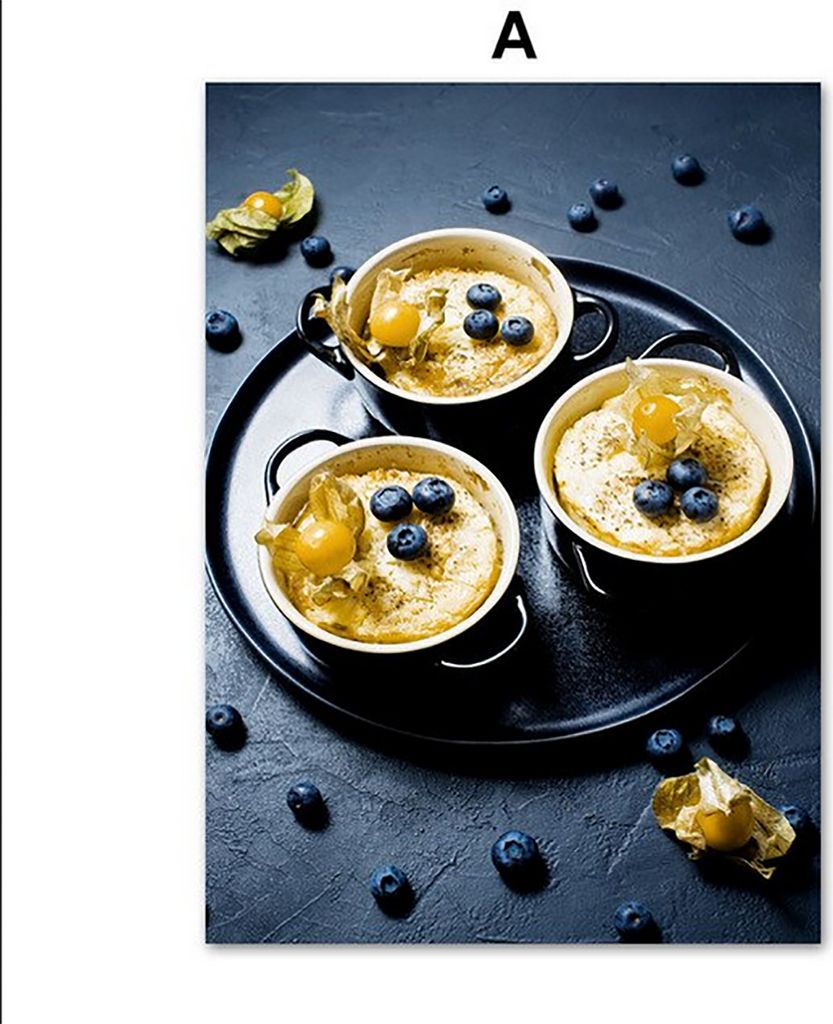 TPFLiving Kunstdruck LW-1700 (OHNE RAHMEN) Poster - Leinwand - Wandbild - Hochauflösender Giclée-Druck, langlebig und hochwertig - Obst und Gemü...