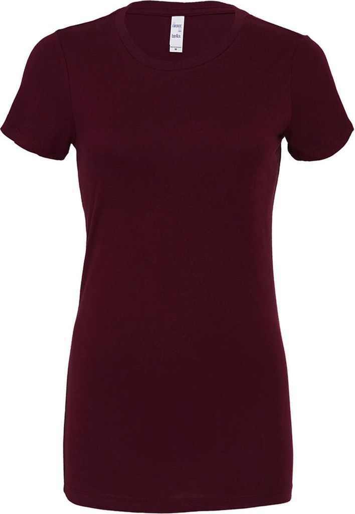 Bella 6004 | Damen The Favorite T-Shirt - Farbe: Maroon - Größe: S