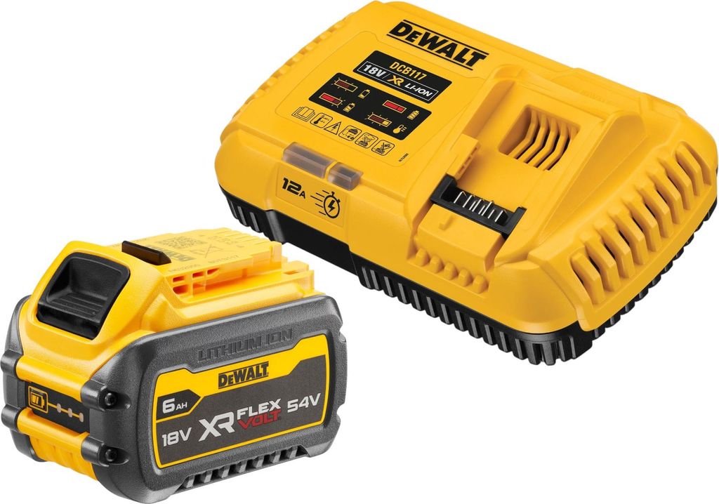 DeWalt DCB 117 T1 Akku Starter Set 18 V Ladegerät 12 A + 1x DCB 546 Akku 6,0 Ah