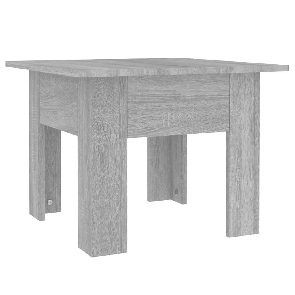 Tavolino grigio Sonoma 55x55x42 cm in materiale ligneo