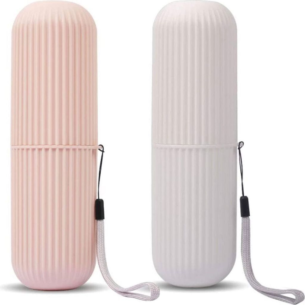 Zahnbürsten Etui, 2 Stück Zahnbürste Zahnpasta Case Produktbild 