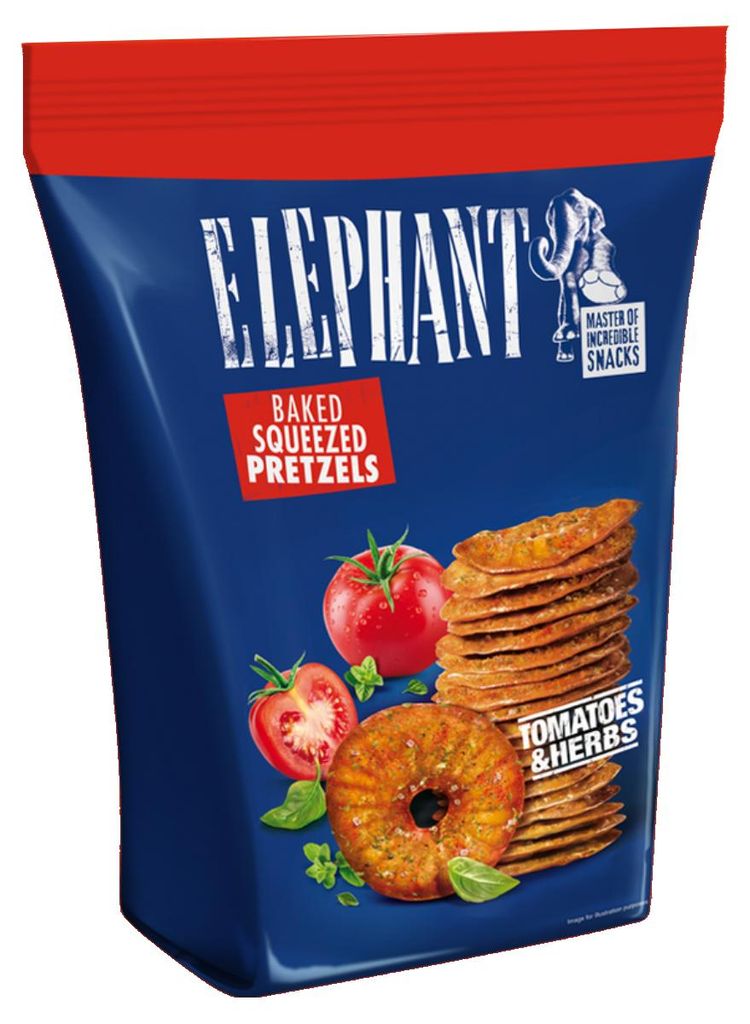 Alka Słonie Wyciskane Precle Pomidorowe z Ziołami 70g Zdjęcie produktu 