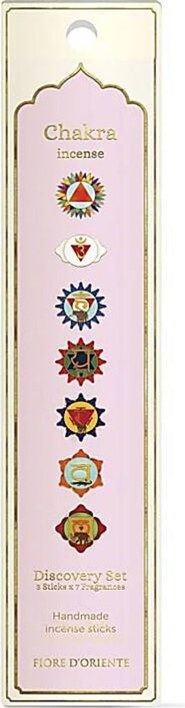 Fiore D'oriente Chakra-Räucherstäbchen-Entdeckungsset – 42 g, Set mit 2 Stück