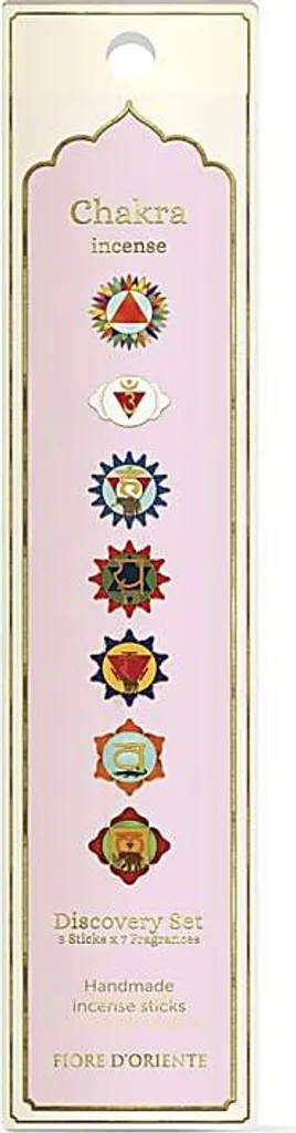 Coffret découverte d'encens Chakra Fiore D'oriente 42g - Lot de 2 boîtes