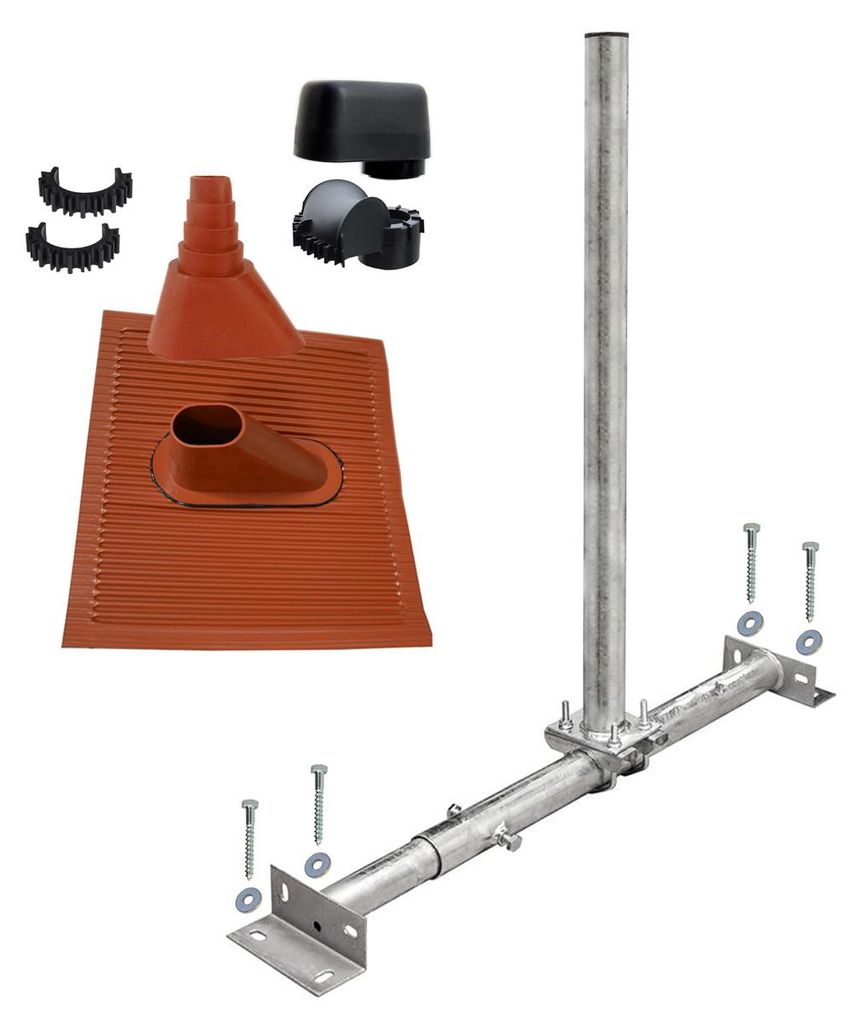PremiumX X100-48F Dachsparrenmasthalter feuerverzinkt Produktbild 