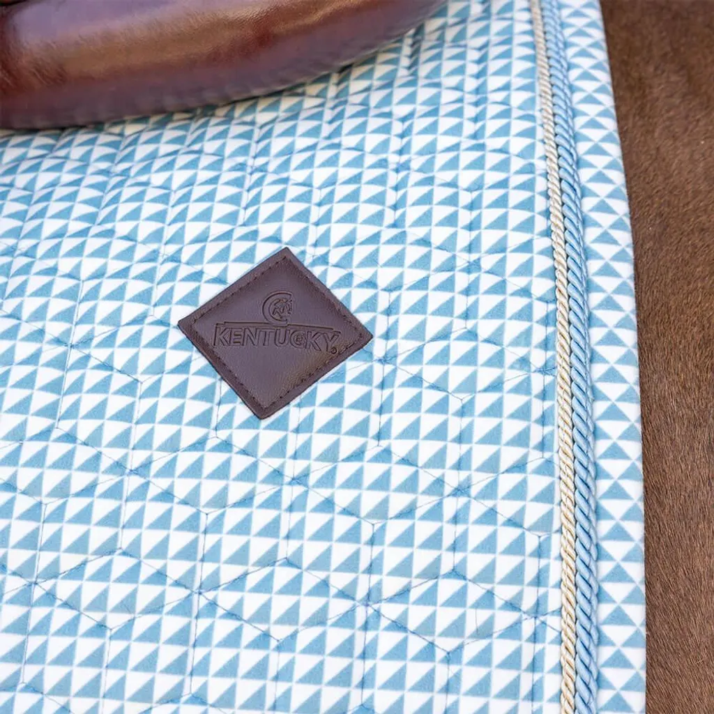 Sottosella Kentucky Velvet Pony Azzurro - Collezione Jumping Deluxe - 4