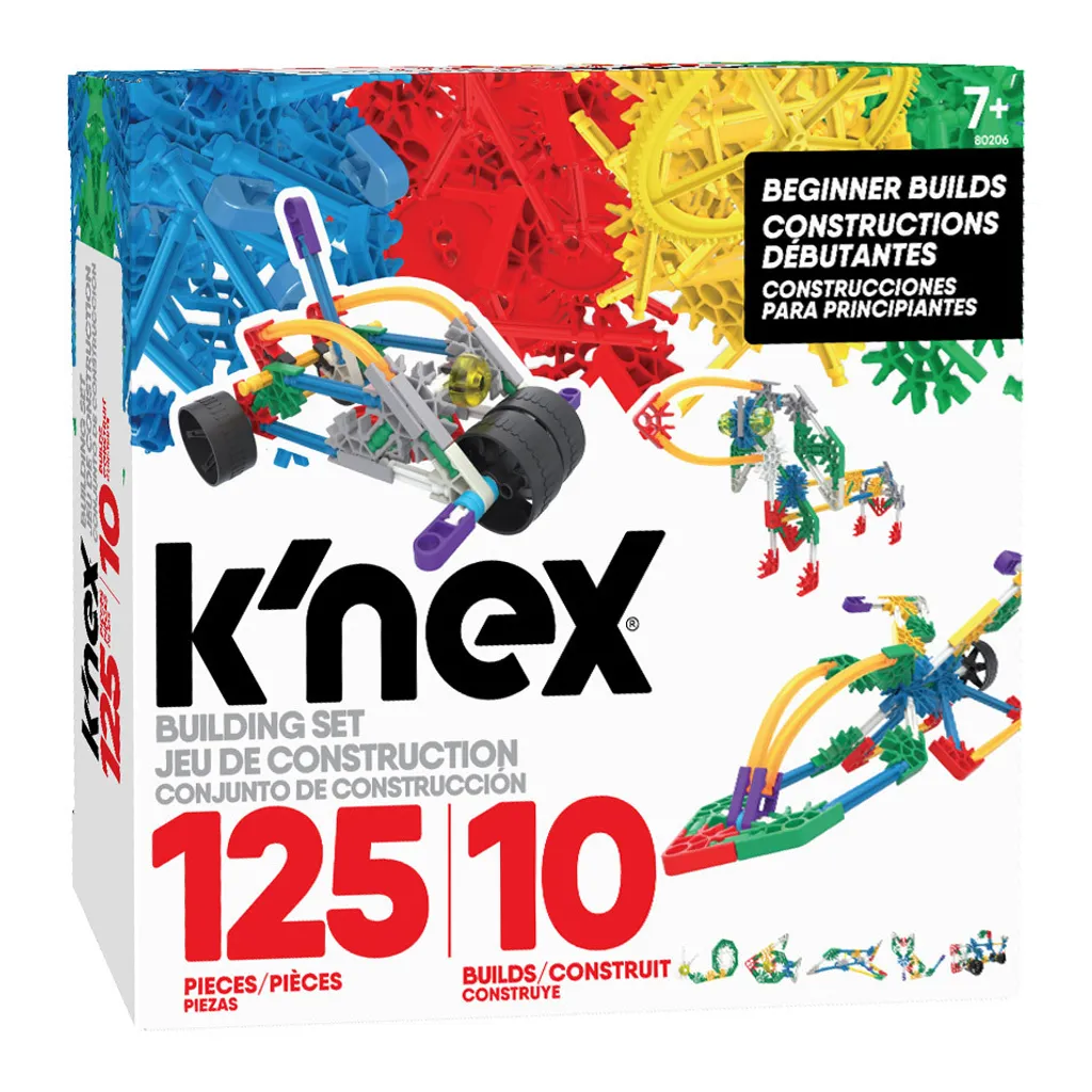 K'nex Kit 10 Modèles avec Tiges et Connecteurs Mobiles pour Créativité