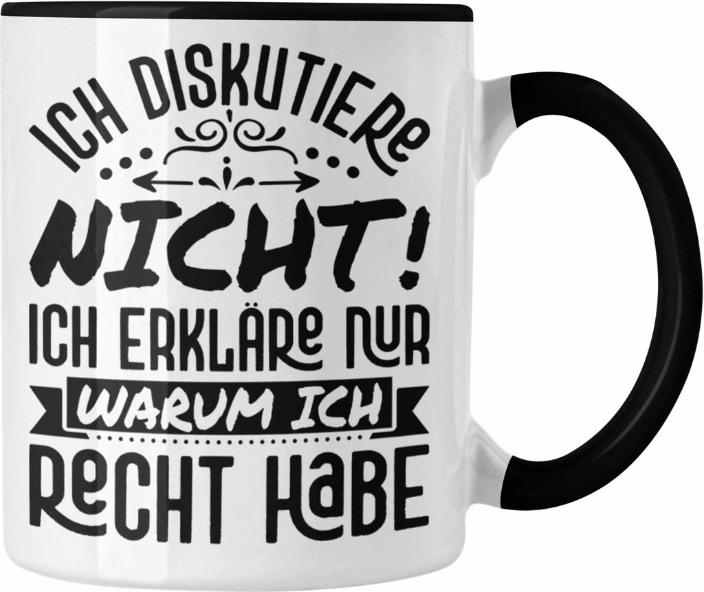 Trendation - Mathe-Lehrer Tasse Geschenkidee Ich Diskutiere Nicht Ich Erkläre Warum Ich Recht Habe Mathe-Liebhaber Geschenk Geburtstag Weihnachten...