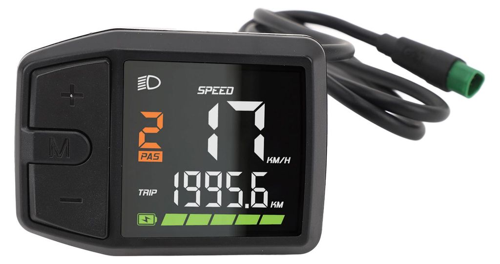 Elektrisches Fahrrad-LED-Anzeigemessgerät, DC 24 V, 36 V, 48 V, IP65, wasserdicht, Geschwindigkeit für M200 M300 M400 M420 M500 Mittelantriebsmotor