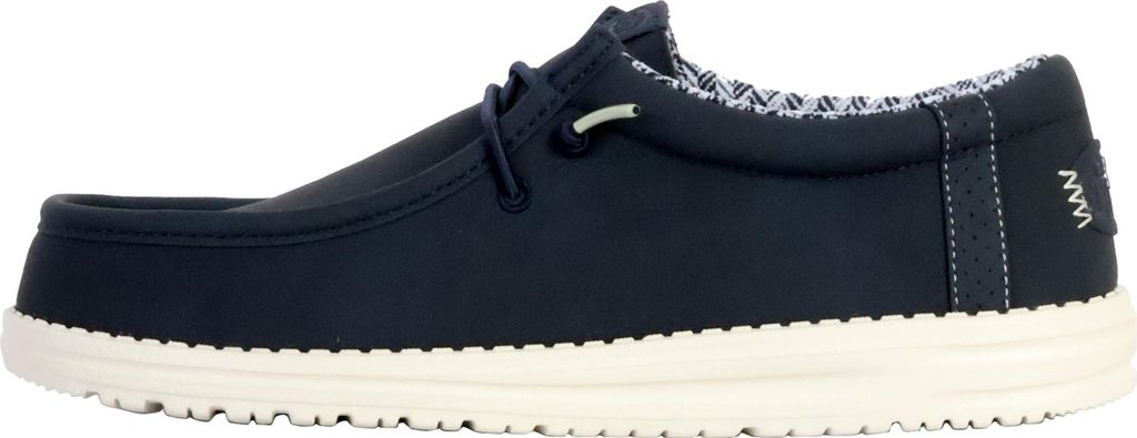 HEY DUDE WALLY CLASSIC Herren Mokassin Schuhe Blau aus Faser und Synthetik mit elastischen Schnürsenkeln
