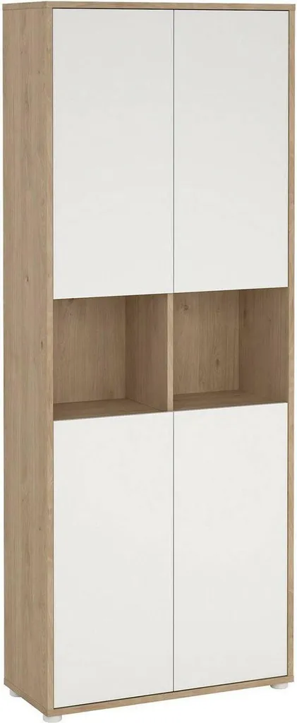 Bibliothèque armoire Pierre chêne brun pour un rangement vertical
