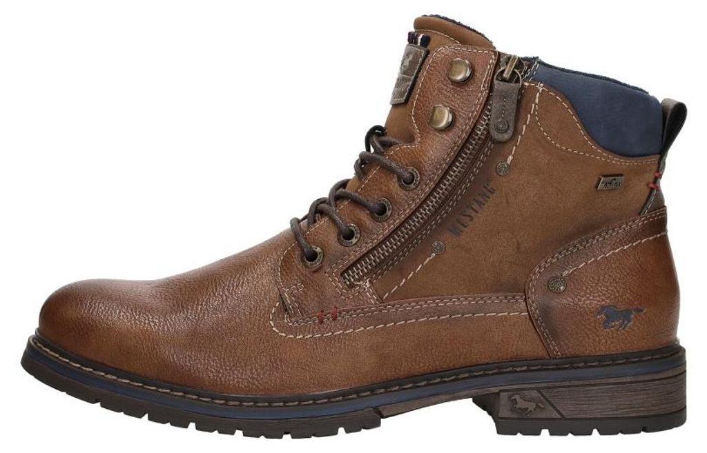 Mustang Veterschoenen Hoog  Veterschoenen Hoog - cognac - Produktbild 
