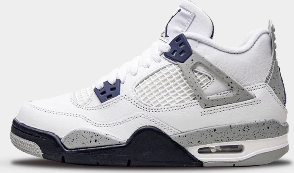 Nike Air Jordan 4 White Midnight Navy Blue GS Sneaker Jordan IV NEU - 36,5