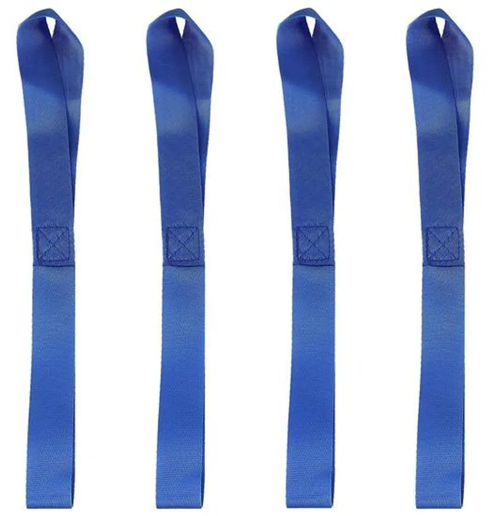 Sangles pour fixation moto sur remorque ou camion - 800kg bleu lot de 4