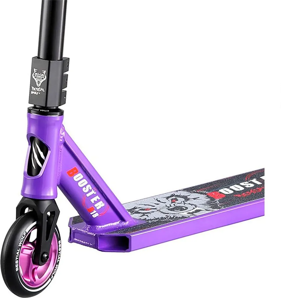 Trottinette Solide pour Tricks Bestial Wolf B18 Lilas Anti-Vibration - 5