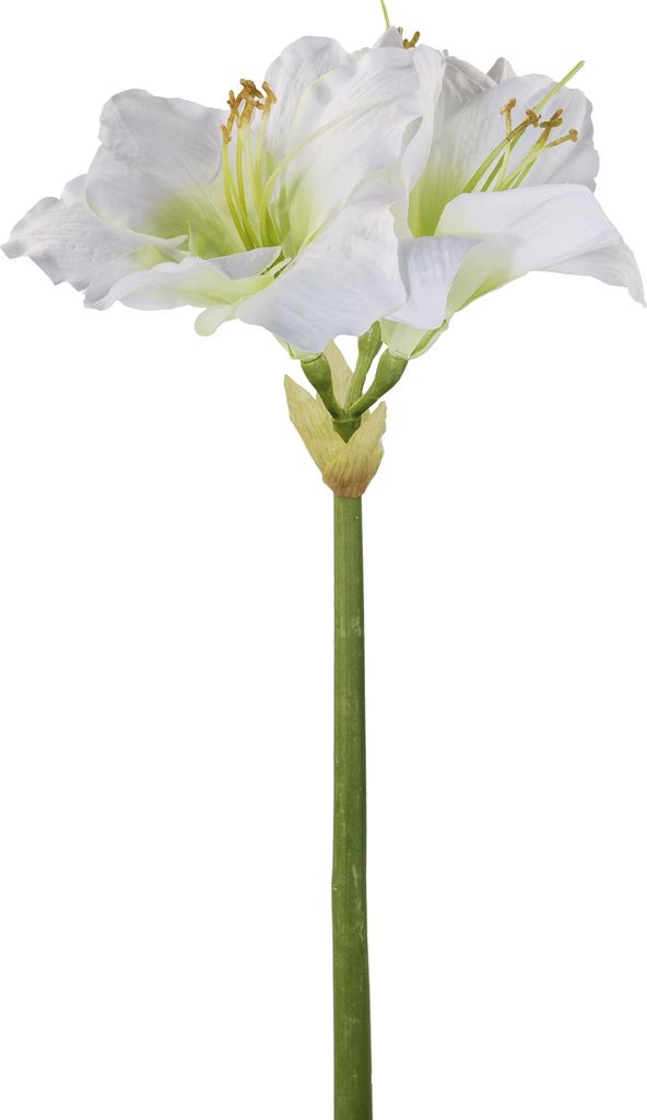 Fink AMARYLLIS, Kunstblume, Kunstfasern, weiß, L. 49 cm, B. 15 cm, H. 1 cm 183273