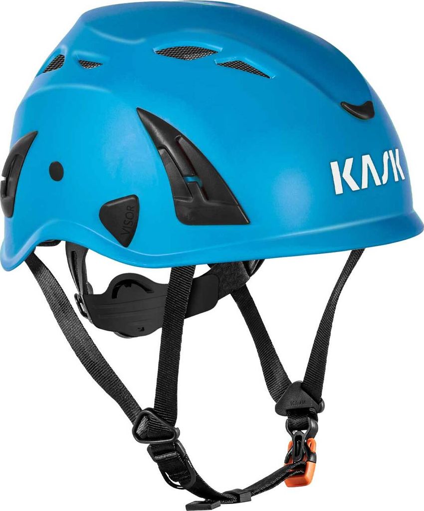 KASK Schutzhelm Superplasma AQ, Industriekletterhelm - Arbeitsschutzhelm, Drehrad, Sanitized, EN397 Farbe:hellblau