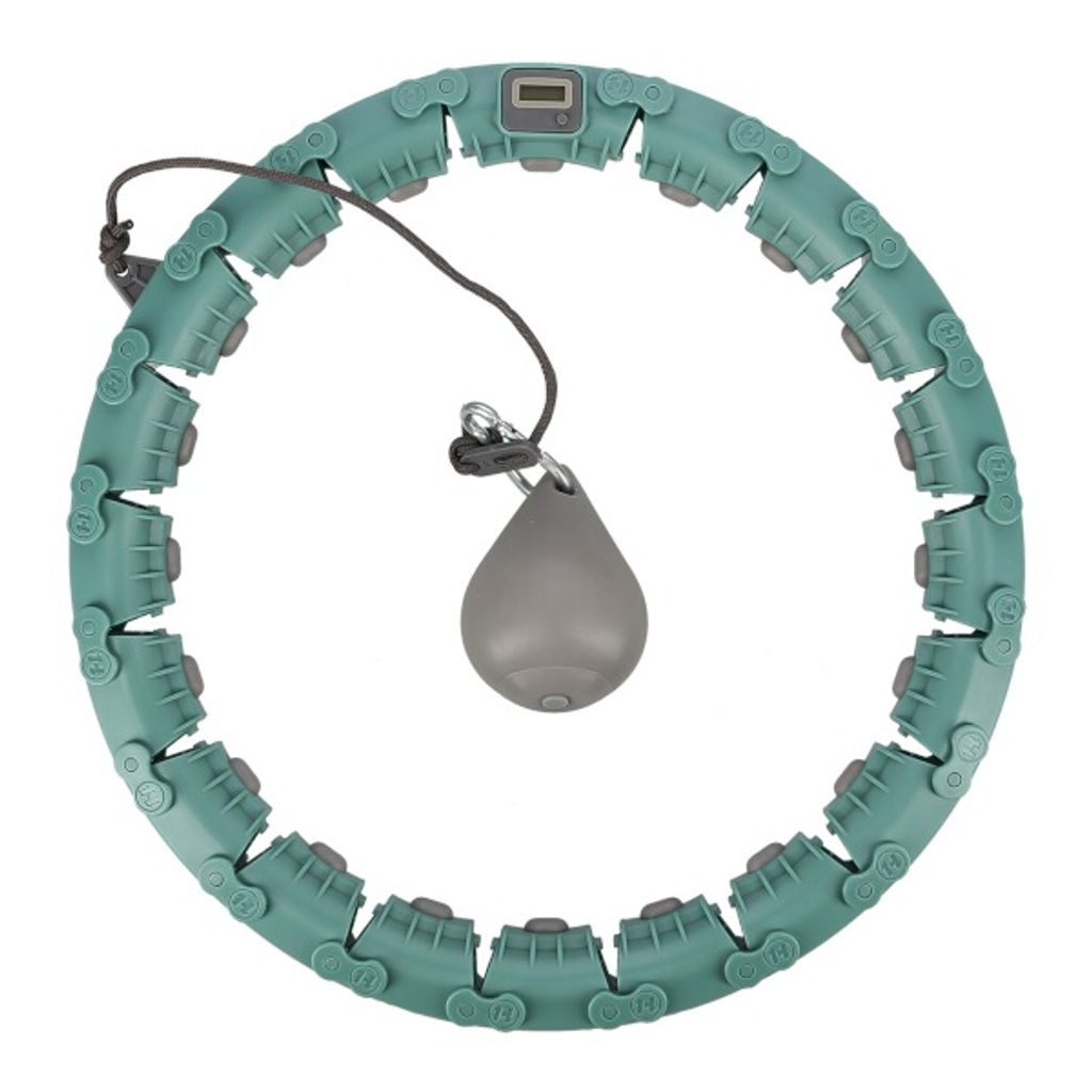 Massage-Hula-Hoop Home FH04 mit Gewicht und Zähler grün