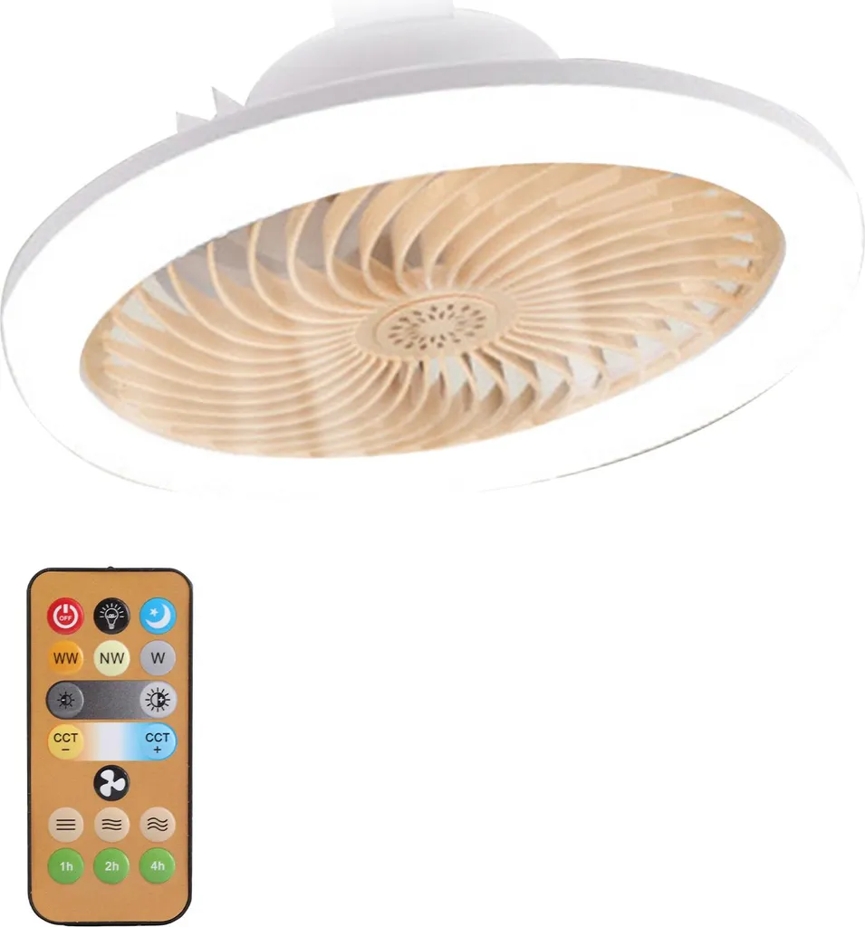 Ventilateur de Plafond LED E27 Dimmable avec Télécommande et Aromathérapie - 4